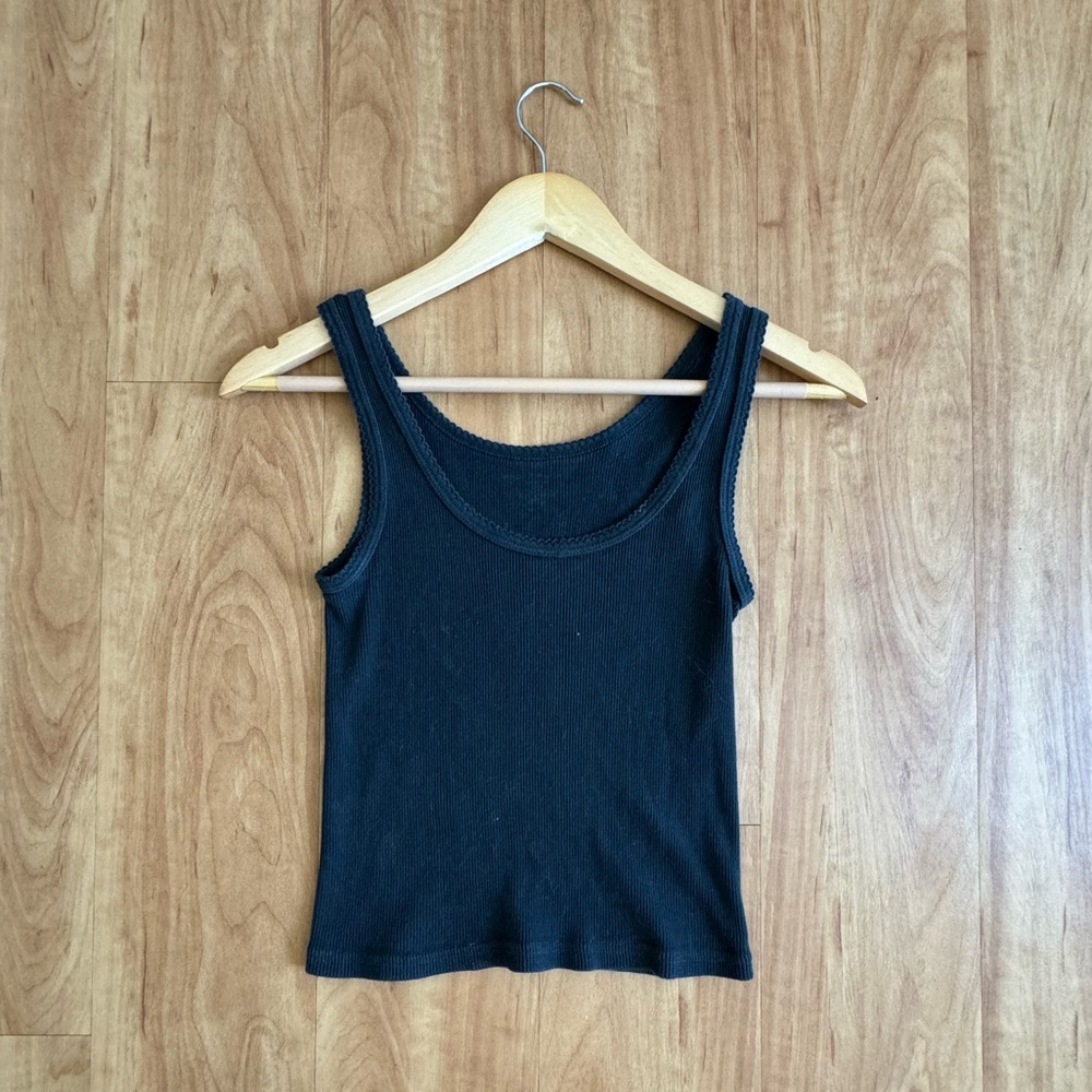 brandy melville | black tank top